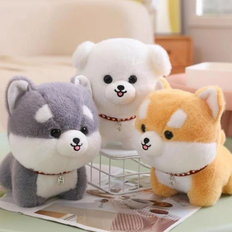 25cm Super Cute Puppy Plush Toy, Soft Kawaii Children's Soothing Sleeping Animal Dog Doll 1005009372673271