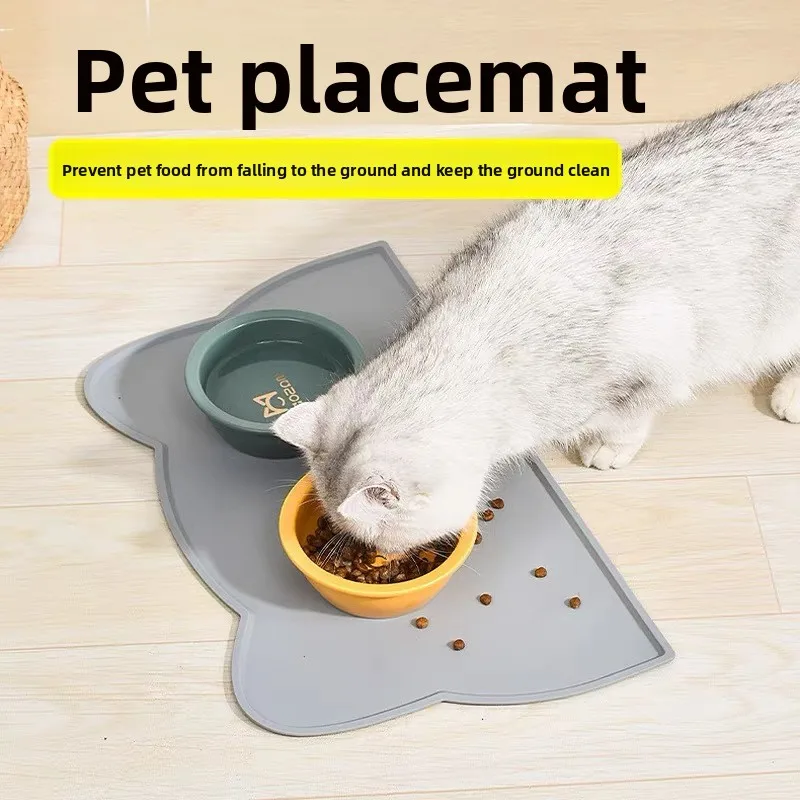 Silicone Pet Food Mat Easy To Clean Cat Dog Food Mat Pet Supplies Waterproof Spill-Proof Food-Grade 1005009376107656