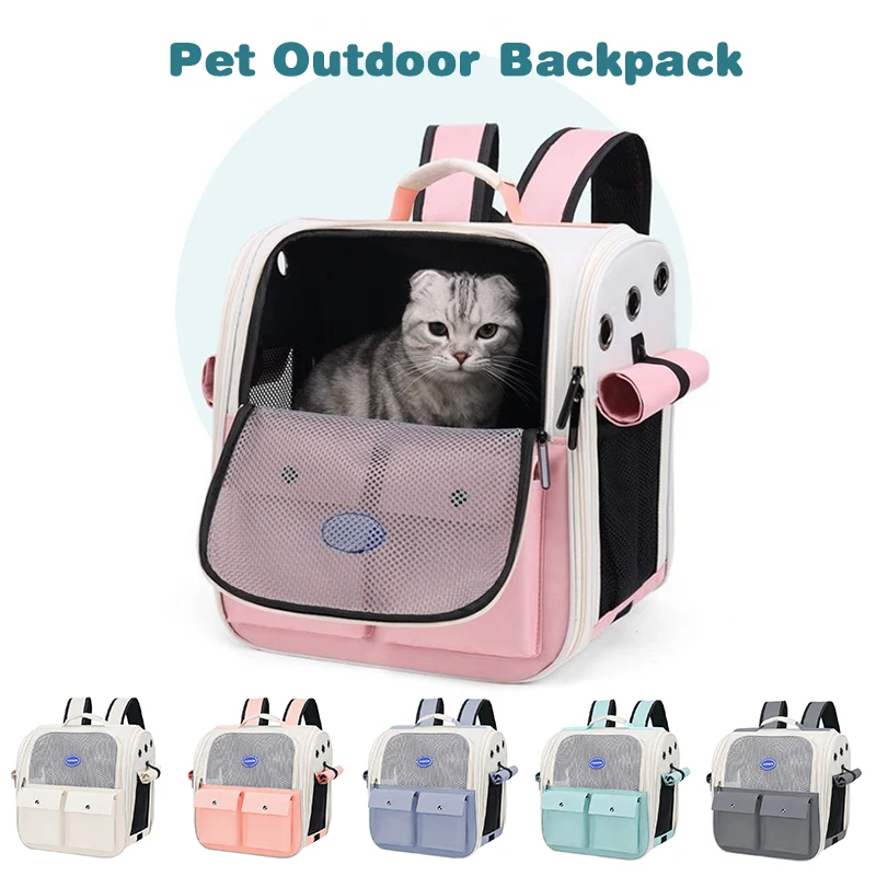 Pet Backpack Adjustable Strap Pet Carrying Bag Ventilation Large Capacity Foldable Cat Backpack for 1005009377980205