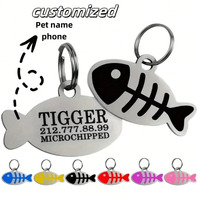 Free Engraving Pet Id Tag Personalized Address Tags for Dogs Anti-Lost Puppy Nameplate Personalized 1005009380831808