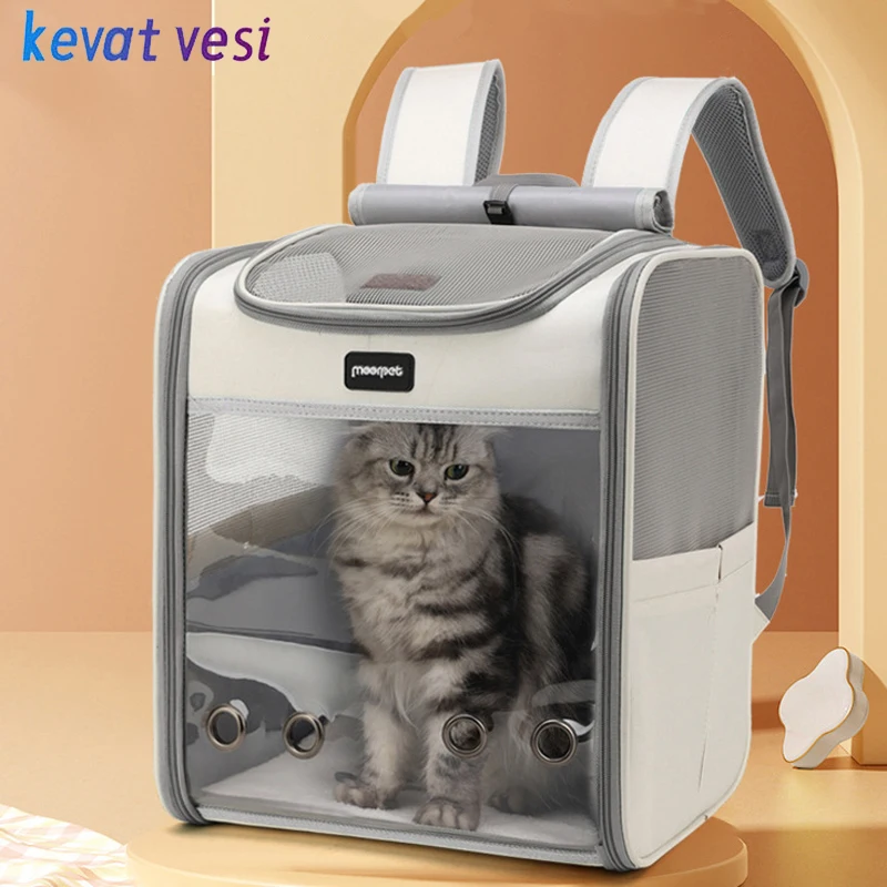 Outdoor Portable Cat Backpack Large Capacity Cat Carrier Bag Comfortable Pet Bag for Dogs Cats 1005009381950849