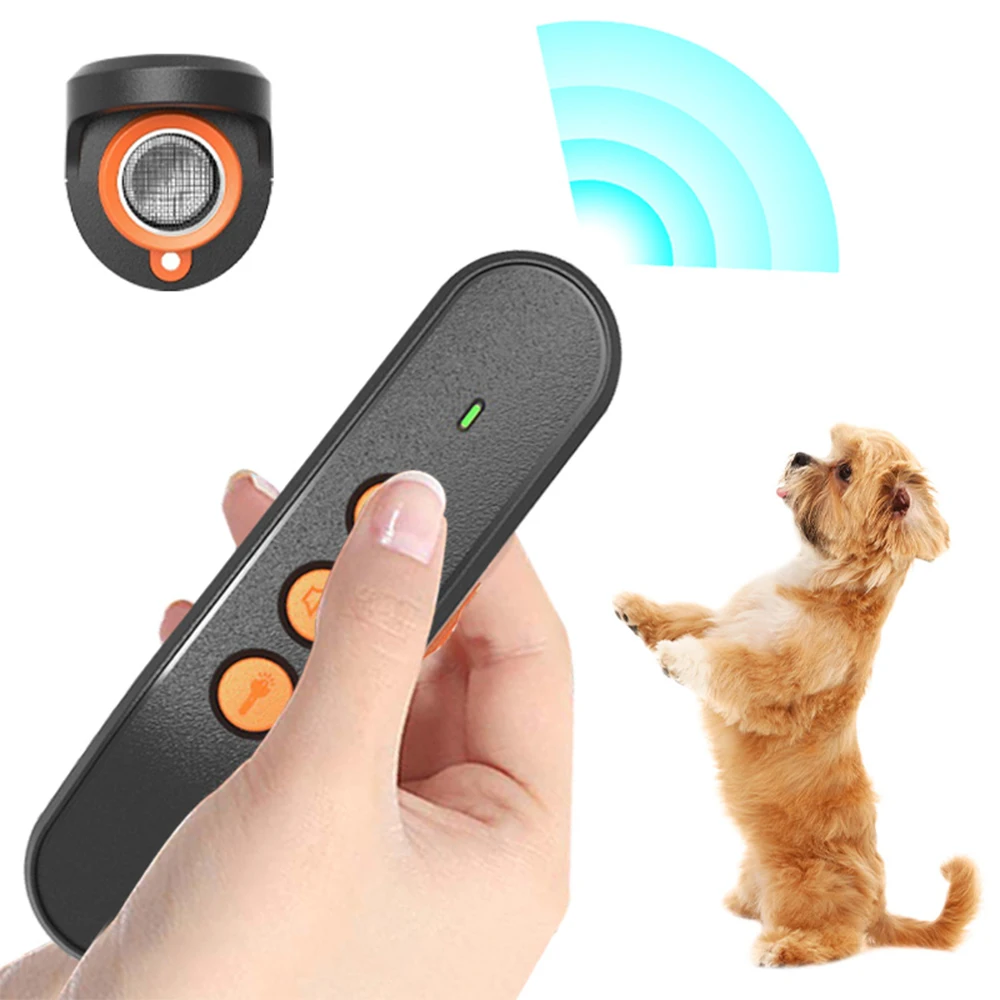 Ultrasonic Dog Repeller Anti Barking Trainer LED Dog Deterrent Device Remote Control 1005009382292422