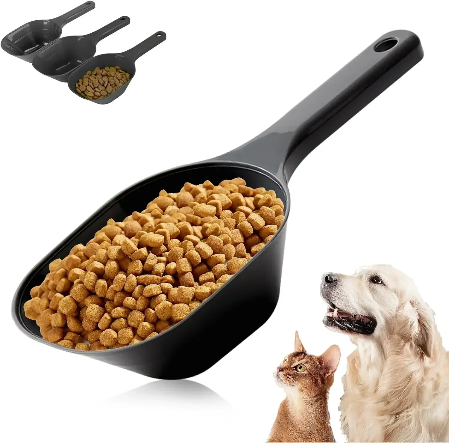 3 PACK Dog Food Scoop 1 Cup Capacity Pet Food Scoop With Measuring Lines For Dog Puppy and Cat 1005009382381014