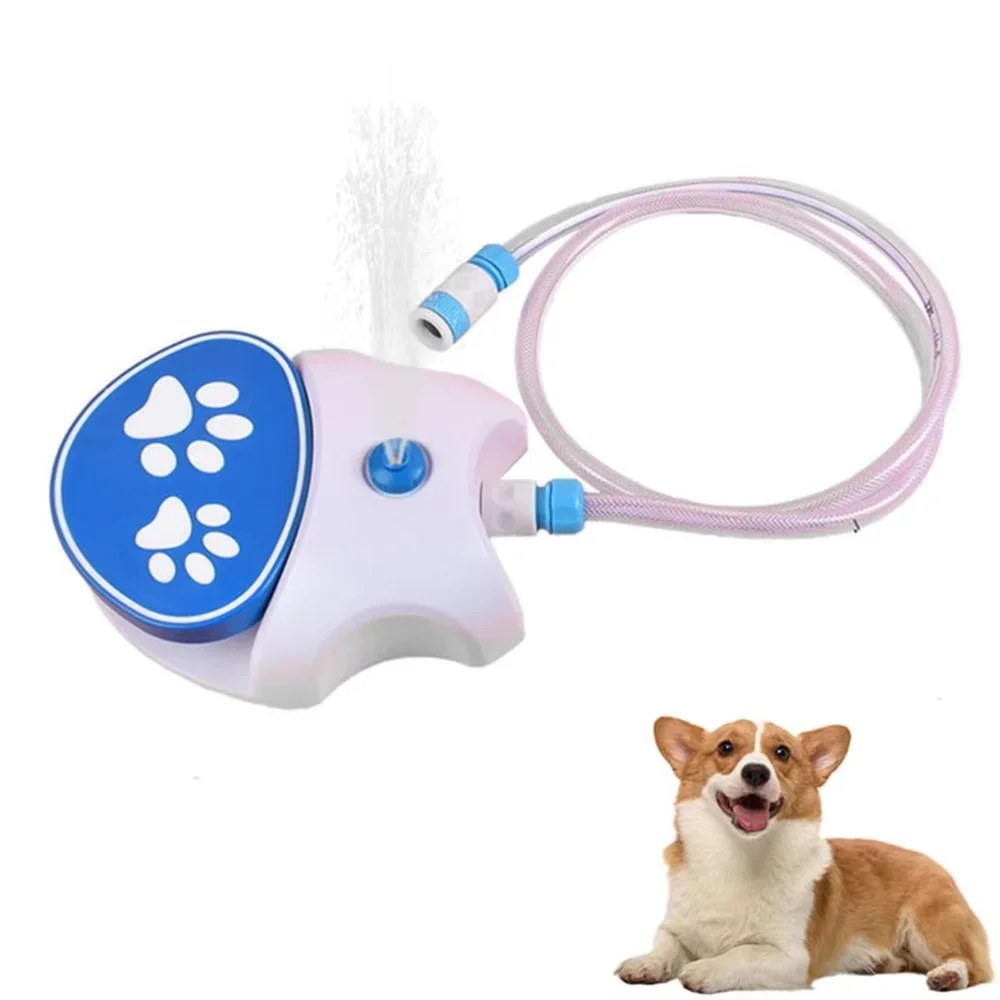 Dog Water Fountain Step Activated Outdoor Sprinkler Feeder Large Pets Hydration with Hose 1005009384617410