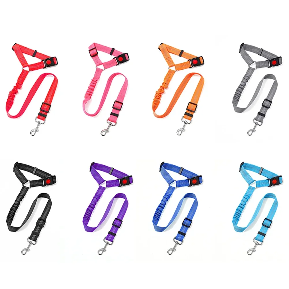 Adjustable Car Pet Dog Seat Belt Leash Vehicle Pet Safety Seat Belt Collar Accessories Attachment 1005009392660789