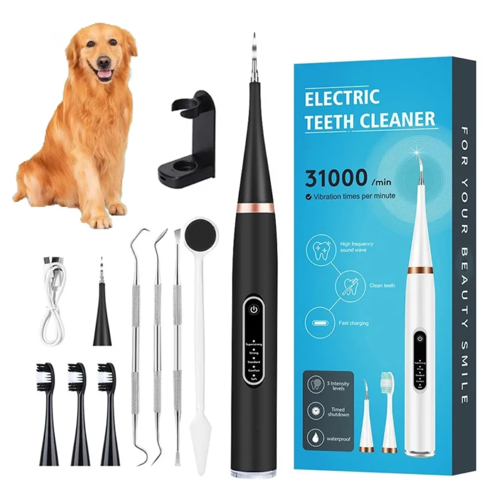 Pet Ultrasonic Teeth Cleaner Puppy Toothbrush Dog Grooming Electric Toothbrush for Tooth Oral 1005009402871349