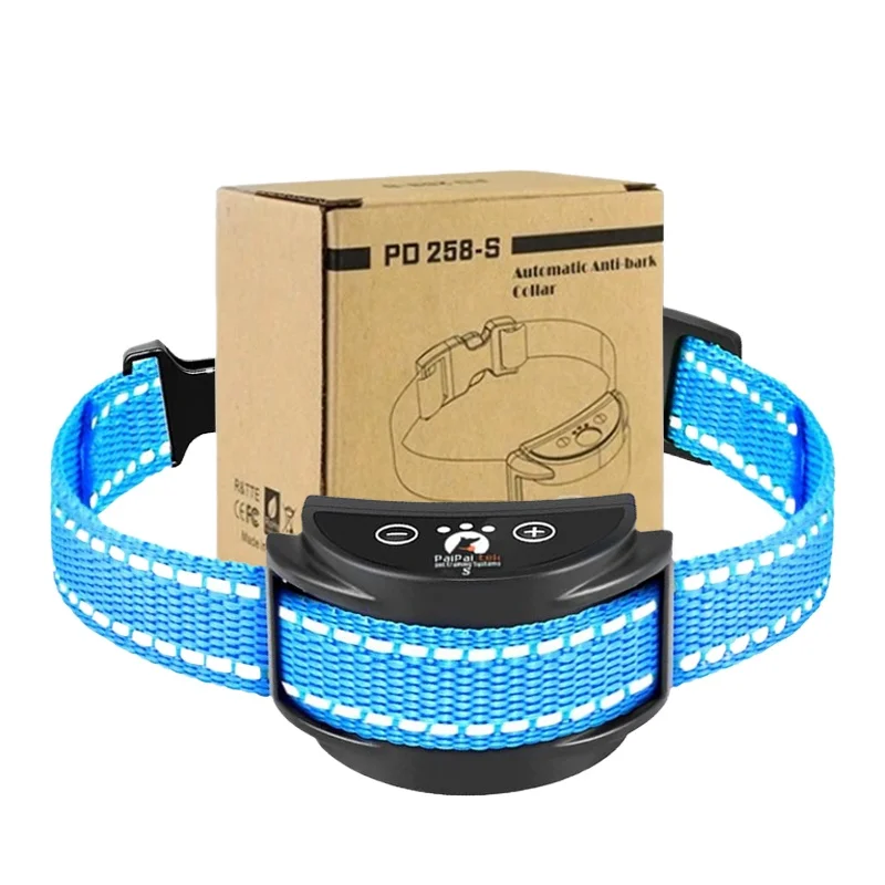 Anti Bark Collar Automatic Stop Shock Collar With Beep&Shock Dog Black Collar Adjustable 1005009424877392