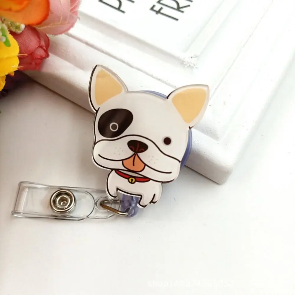 Retractable Nurse Badge Reel Cat Puppy Name Tag Dog Badge Holder Chest Card ID Card Easy Pull 1005009428861519