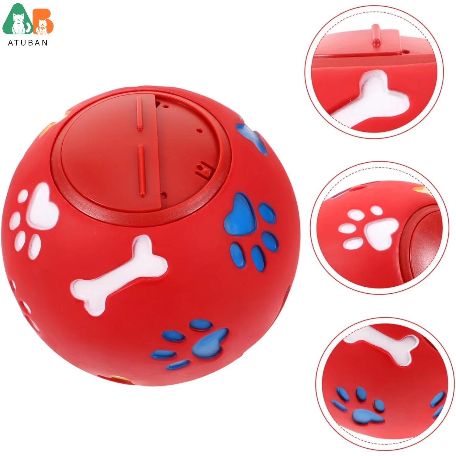 ATUBAN Interactive Dog Treat Dispensing Toy Chew Toy for Dogs Fun and Pet Activity for and Care 1005009430740257