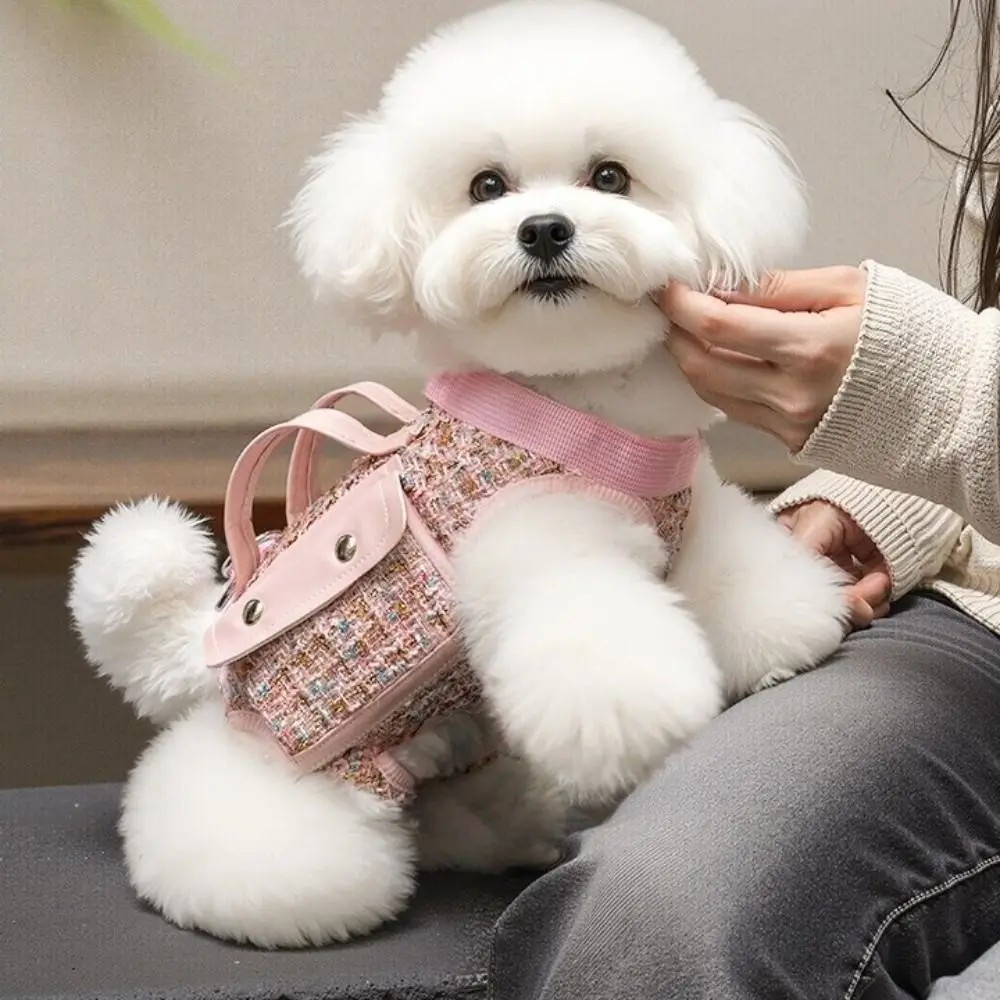 Stylish Dog Horizontal Backpack with Leash Handle Elegant Pet Traction Backpack Breathable 1005009432922934