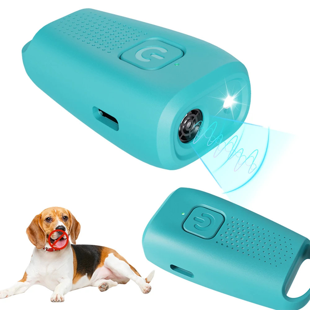 Type-C Rechargable Mini Anti Barking Training Device ULTRSONIC DOG TRAINER Dog Repeller LED 1005009436770532
