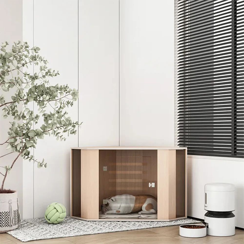 Custom Wooden Pet Cage Cat Dog House Furniture Inside Wood Villa Houses 1005009443125870