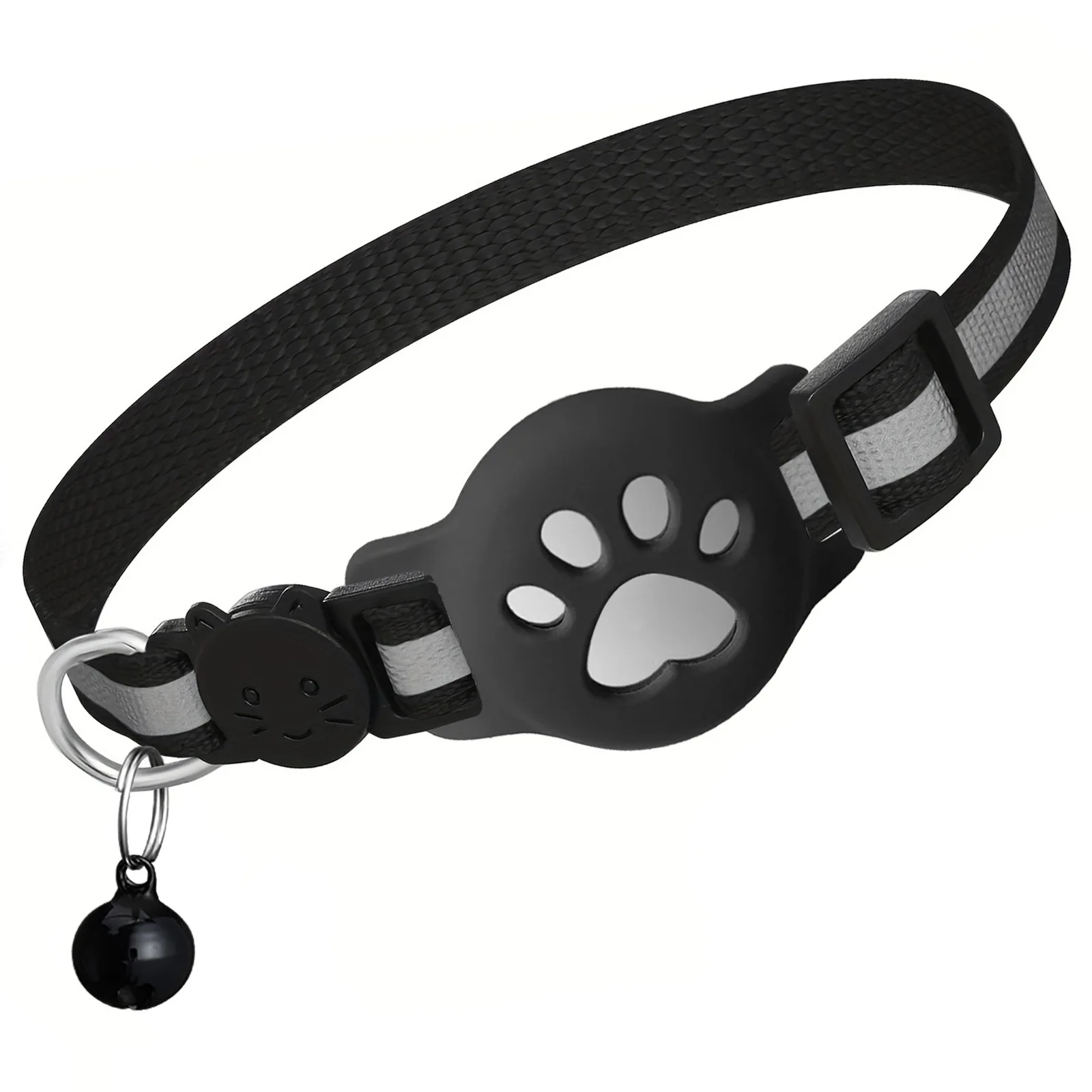 Cat Airtag Holder Collar Breakaway Reflective Strips Adjustable Anti Lost Locator Tracker Dog 1005009443842851