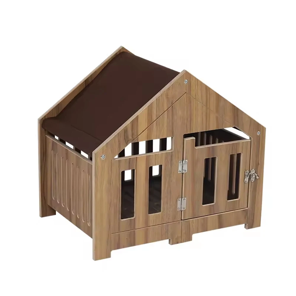 Large Modern Pets Wooden Houses Dog Cage House Furniture Solid Wood Dogs Kennel Cages 1005009445002350