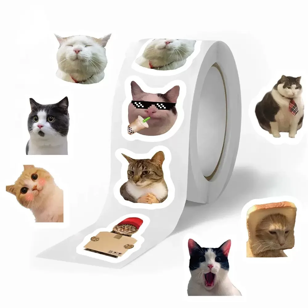 Cute Cat Graffiti Stickers for Notebooks, Water Bottles, Luggage, Phone Cases (500pcs) 1005009446142759