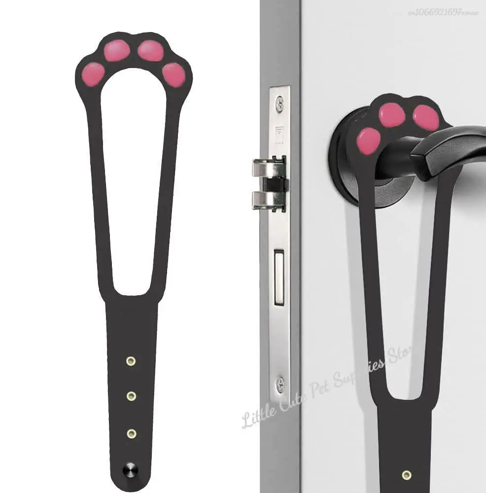 Cat Door Holder Latch Adjustable Dog Door Stopper Elastic Gate Lock Flex Latch Strap Keep Dog Out 1005009448002108