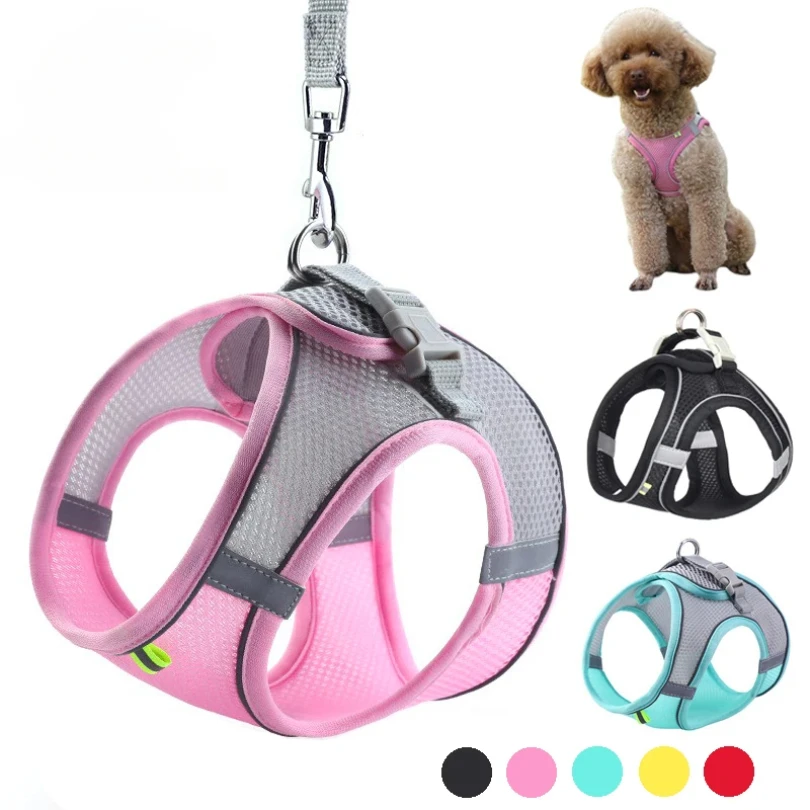 Puppy Harness Set Dog Accessories Adjustable Puppy and Cat Harness Vest French Bulldog Chihuahua 1005009448537948
