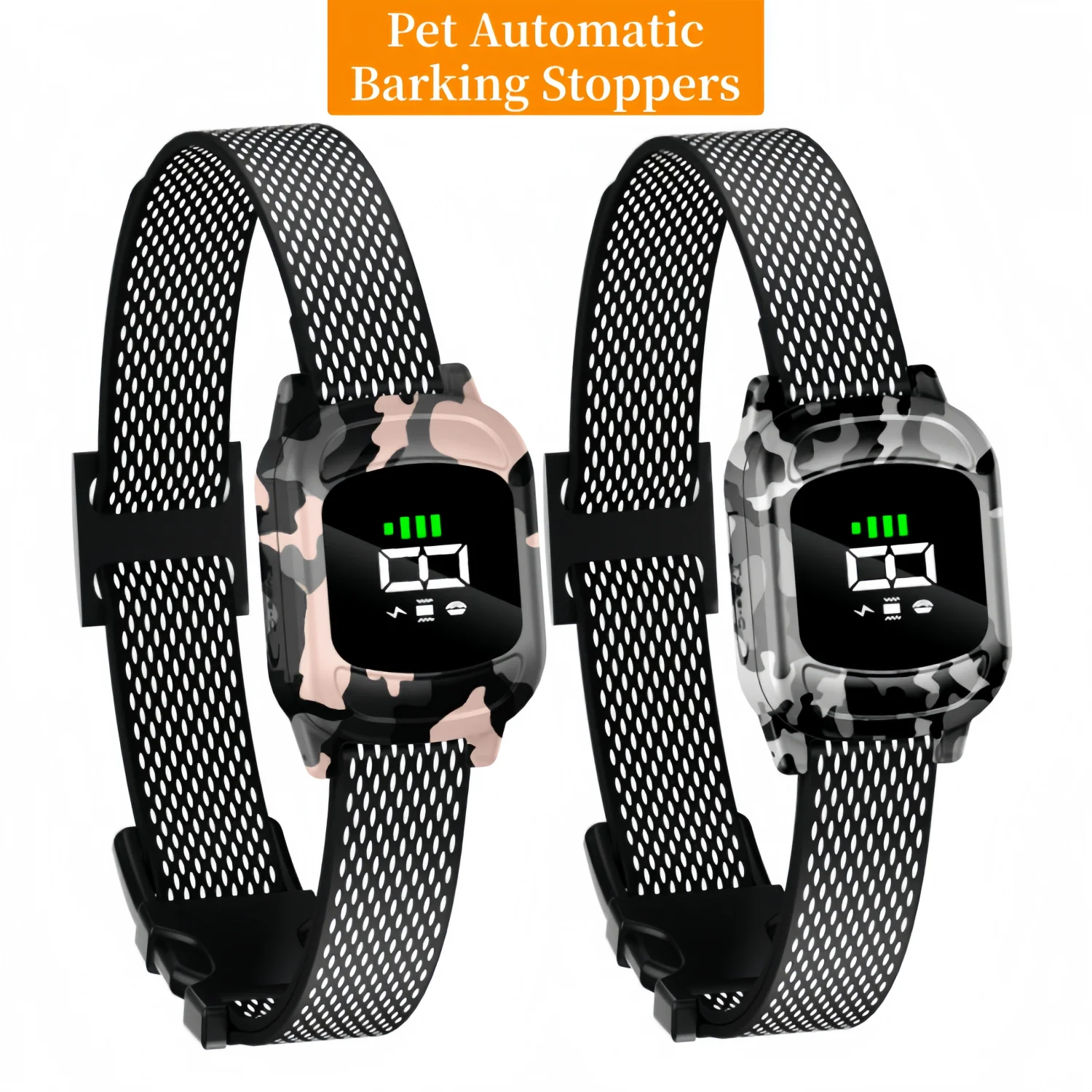 YHLC Camouflage Automatic Anti Barking Dog Collar, Bark Stopper, Stop Barkin 1005009448615728