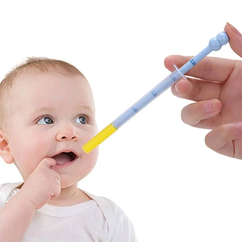 Safety Medicine Dispenser Syringe Type Baby Medicine Feeder Solid Feeding Tool Infant Food Feeder 1005009451116942