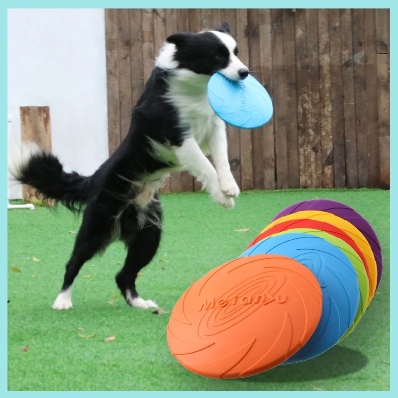 Eco-Friendly Silicone Flying Disc Dog Toy – Durable Chew-Resistant Puppy Frisbee for Interactive 1005009453716515