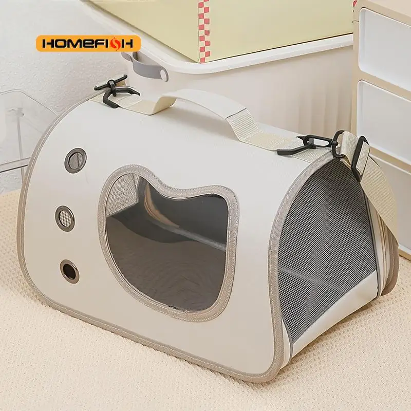Portable Pet Carrier Bag for Small Dogs Cats Outdoor Foldable Cat Bag Breathable Cat Shoulder Bag 1005009455640858