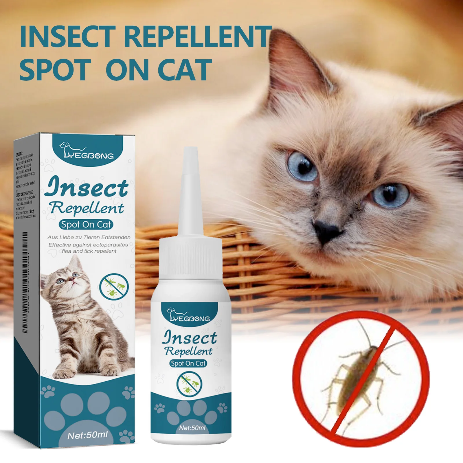 Pet Deworming Drops to Remove Fleas, Ticks, Lice, Mites, Ringworm Treatment, Relieve Pet Itching 1005009456298888