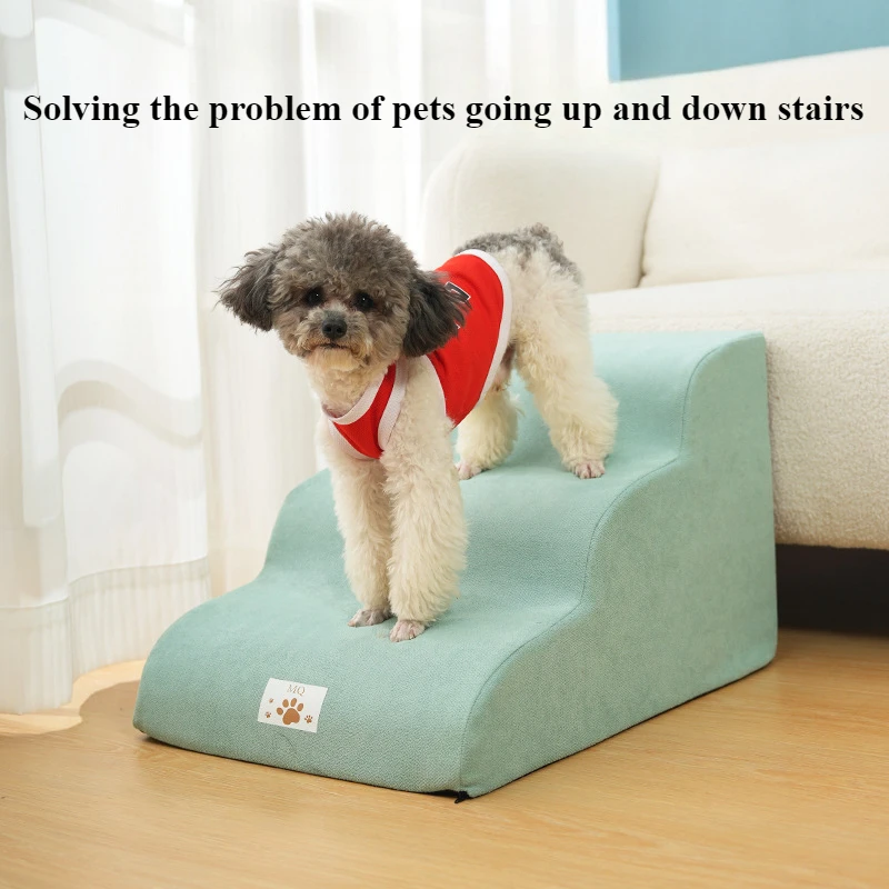 Pet 2/3 Step Stair Dog/Cat Ramp Ladder Memory Foam Sponge Dogs Sofa Removable and Washable Training 1005009476825534