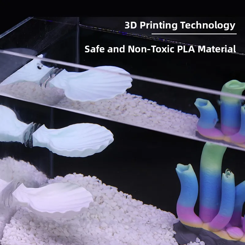 3D Printed Aquarium Decoration Coral Fish Tank Ornament Resting Spot for Fish Shells and Rocks 1005009480477733