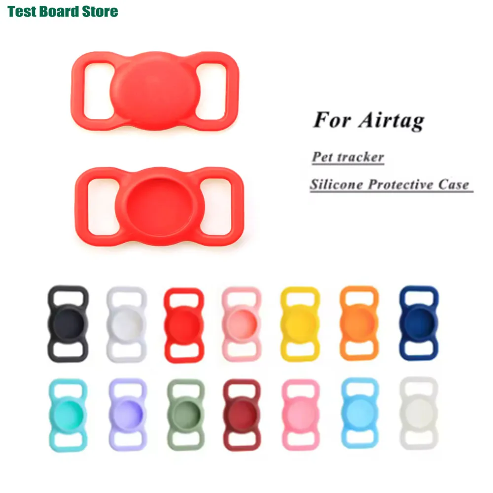Applicable Airtag Silicone Pet Collar Anti Loss Cat Dog Locator Color Luminous Protection (100PCS) 1005009480873913