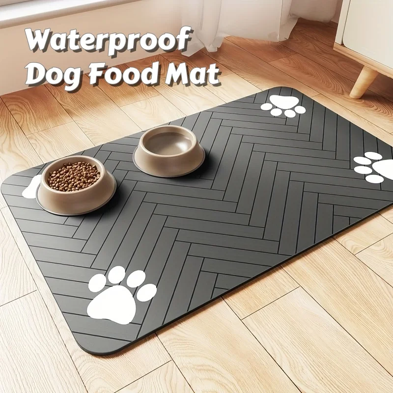 Waterproof Dog Food Mat – Heavy-Duty Non-Slip Feeding Tray with S/M Sizes for Messy Eaters 1005009492064119