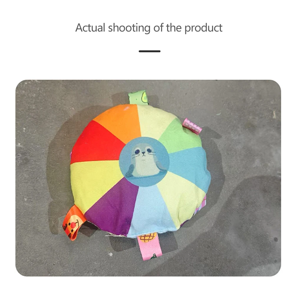 Funny Rainbow Plush Flying Saucer Dog Bite Toys Stuffed Raw Small Dog Interactive Training Game 1005009503216177