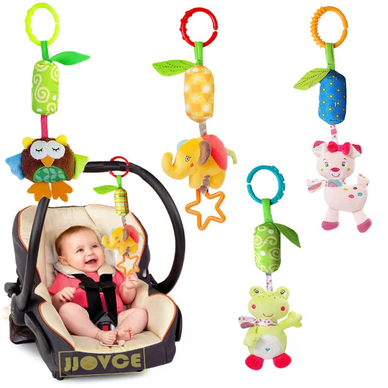 Newborn Baby Plush Stroller Toys Rattles Mobiles Cartoon Animal Hanging Bell Educational 0-12 1005009503816741
