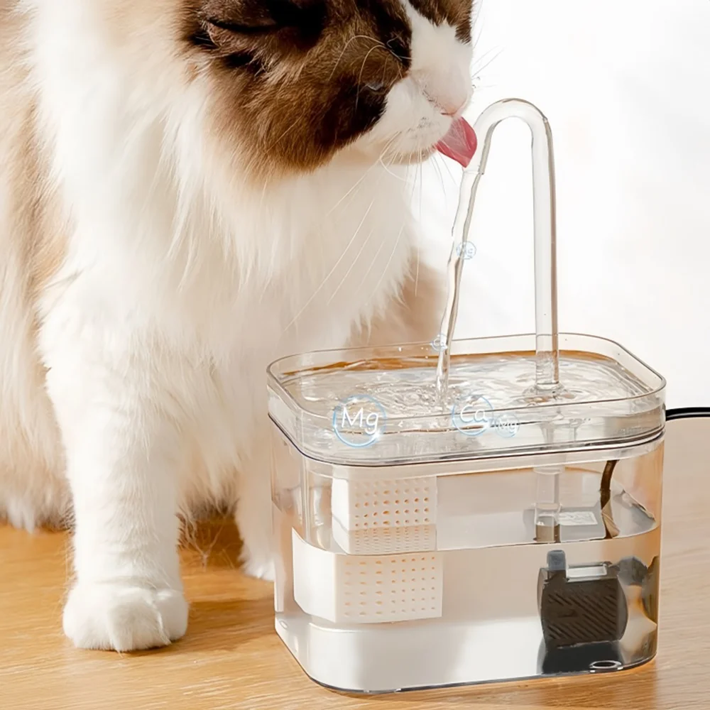 Transparent Cat Drinking Fountain Automatic Circulating Live Water Basin Dog Smart Pet Supplies 1005009505042203