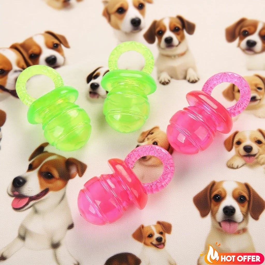 Pet TPR Pacifier Dog Toy Interactive Soother Chew Toys Teeth Molar Reducing Pressure Supplies (1pcs) 1005009507437664