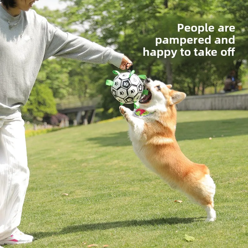 Dog Toy Ball - Training Dog Football Bite-Resistant Molar Pet Supplies 1005009507899623