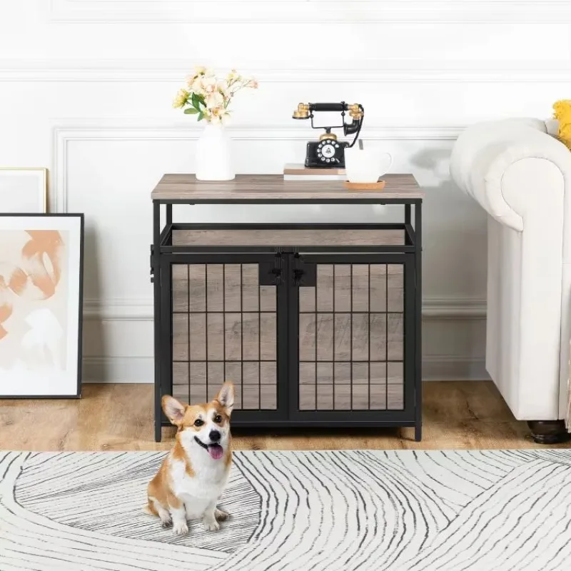 c Wholesale Dog Crate XL XXL XXXL Dog Kennel with 2/3 Doors Large Dog Cage House with Wood Top and 1005009517374024