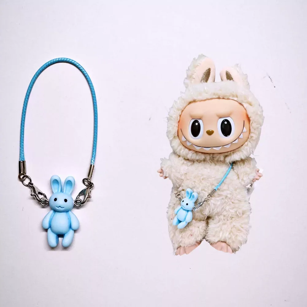 Cute Rabbit Pendant Mini-Game Console Accessories for 15/17cm Ropa Labubu Mini Trendy Accessories 1005009521782080