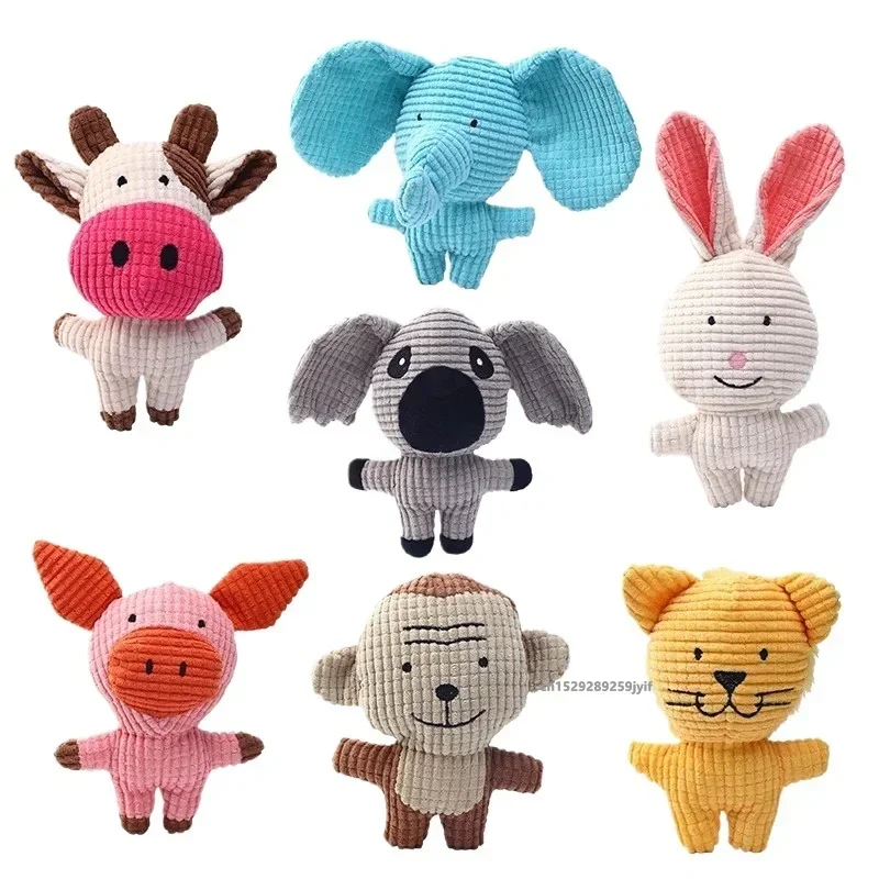 Plush Dog Toy Bite Resistant Squeaky Toys Sound-Resistant Teeth-Cleaning for and Cat Pets Training 1005009522468310
