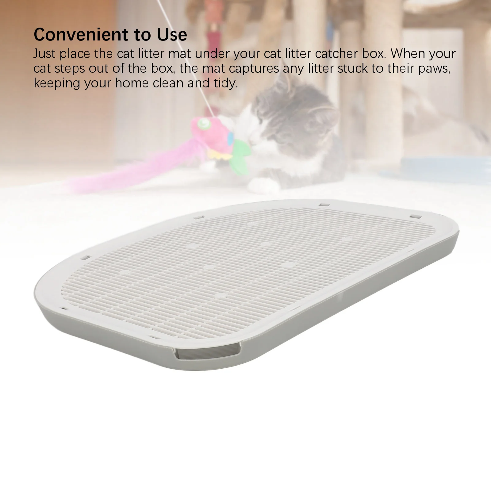 Cat Litter Mat Cat Litter Mat Waterproof Sturdy Anti Slip Leakage Resistant Easy to Clean Cat 1005009523128338