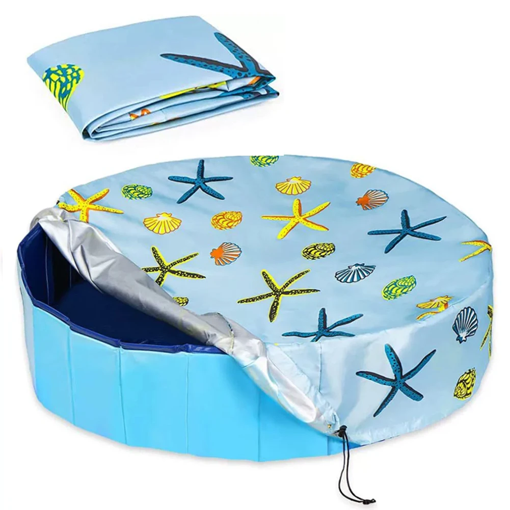 Round Pool Cover For 82-160cm Pools Summer Winter Pool Cover For Dog Pools Oxford Fabric 1005009525521534