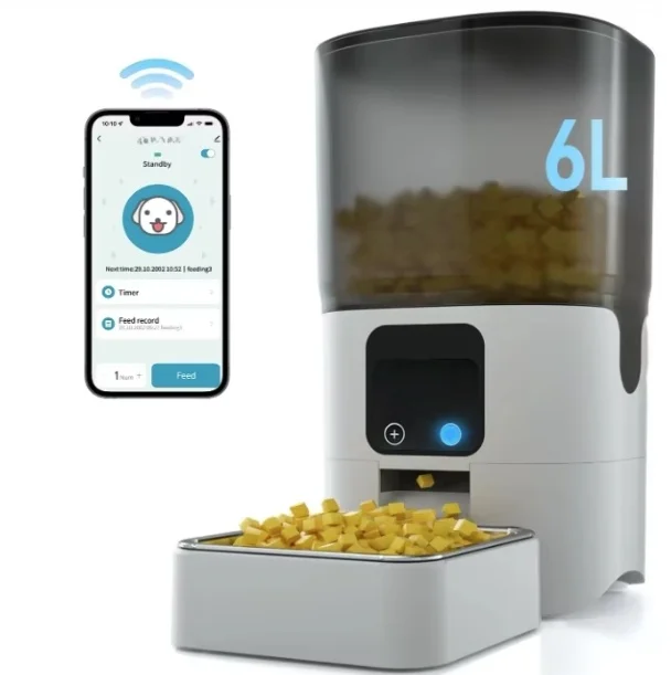 Smart Automatic Cat Feeders: Wifi Pet Feeder with APP Control for Remote Feeding 1005009526171828