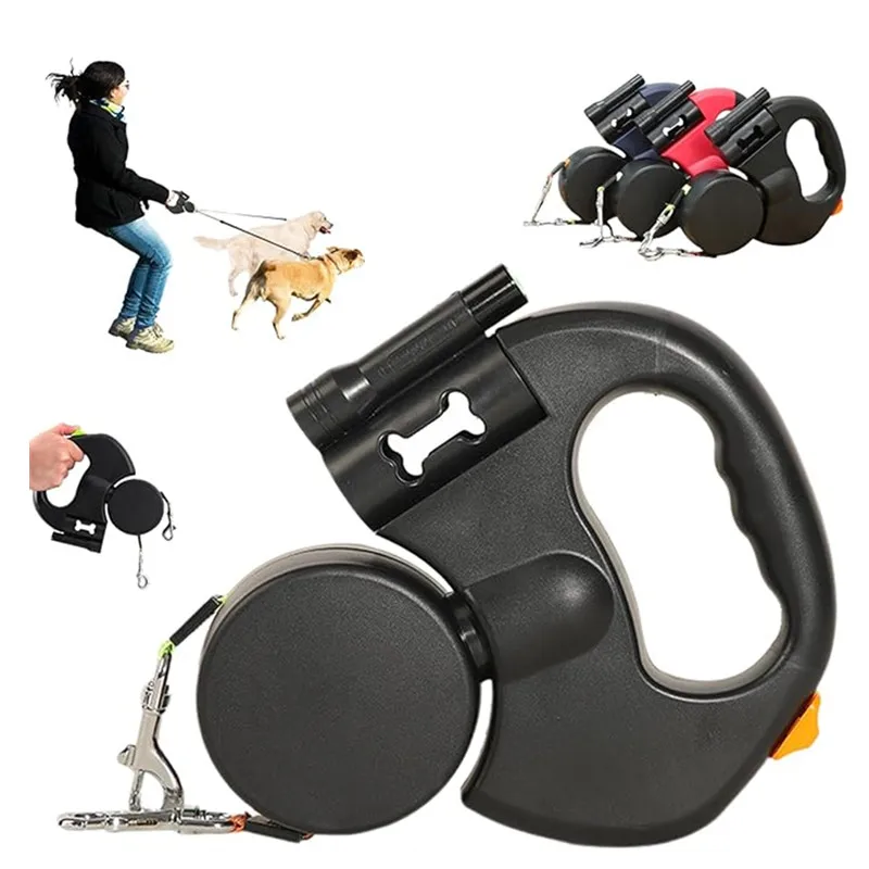 Double Ended Leash, Double Dog Leash for Two Dogs with Tangle-Free Swivel 1005009529717538