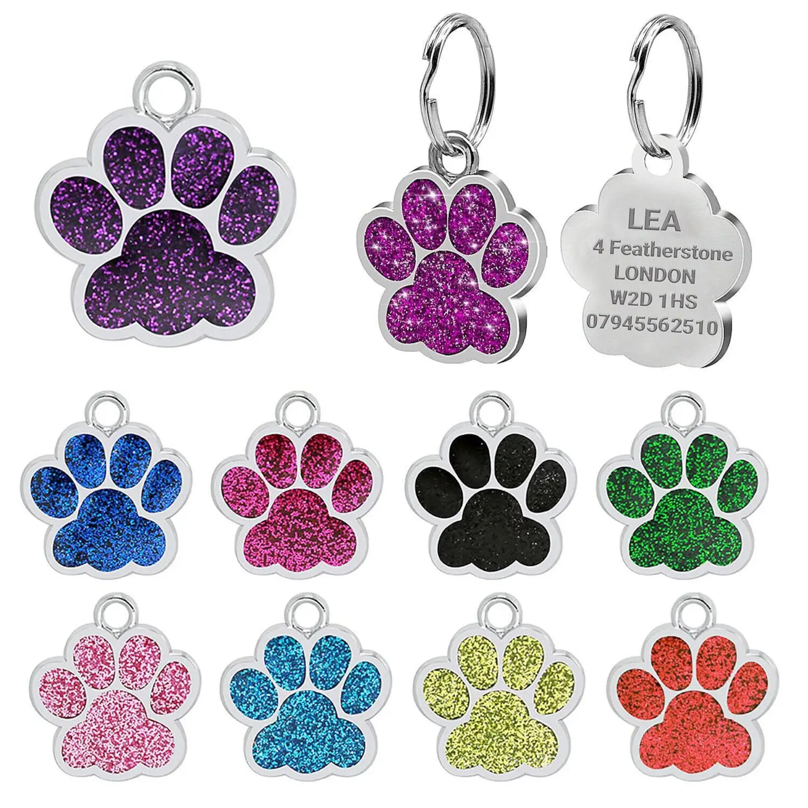 Free Engraved Dog Tag Name Disc Pet Cat Tags Animal Cat Collar Personalised ID Tags Custom ID Tag 1005009534398908