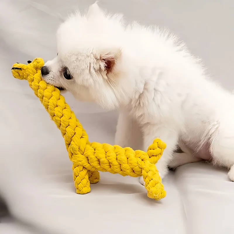 Dog Toys Interactive Rope Knot Toy for Dogs Puppies Pet Chew Toy Grinding Teeth Playing Toys 1005009534741485