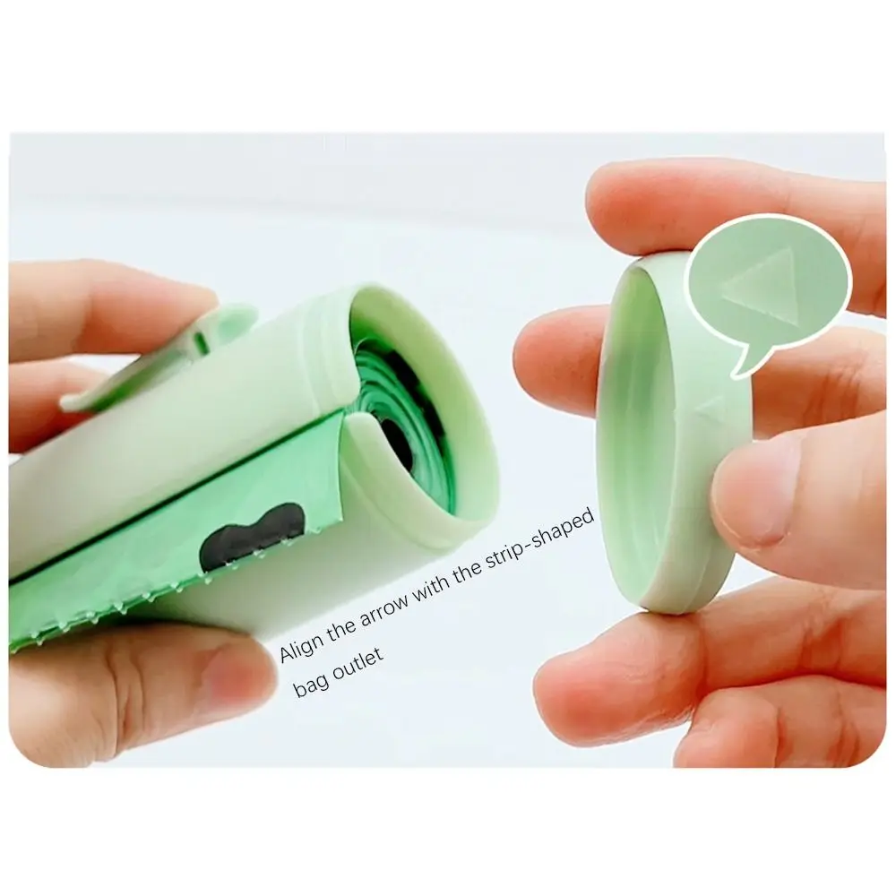 PP+PE Dog Poop Bag Dispenser Hanging/Clip Visible Window Puppy Waste Bag Holder Portable With Hook 1005009534846817