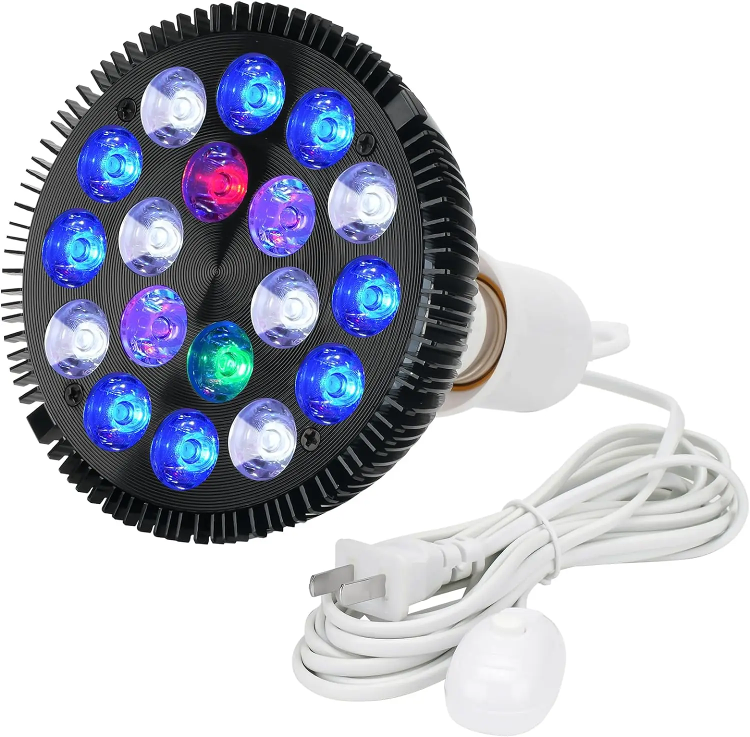 LED Aquarium Lights Bulb 18W Saltwater Fish Tank Light Full Spectrum Aquatic Plants Grow Lamp 1005009540999933