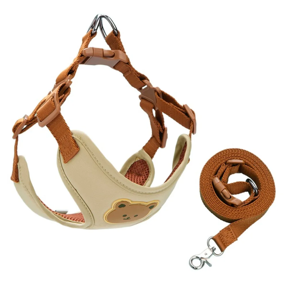 Creative Cute Pet Harness Leash Anti-Escape Adjustable Cat Chest Strap Vest No Pull Dog Collar 1005009547464906