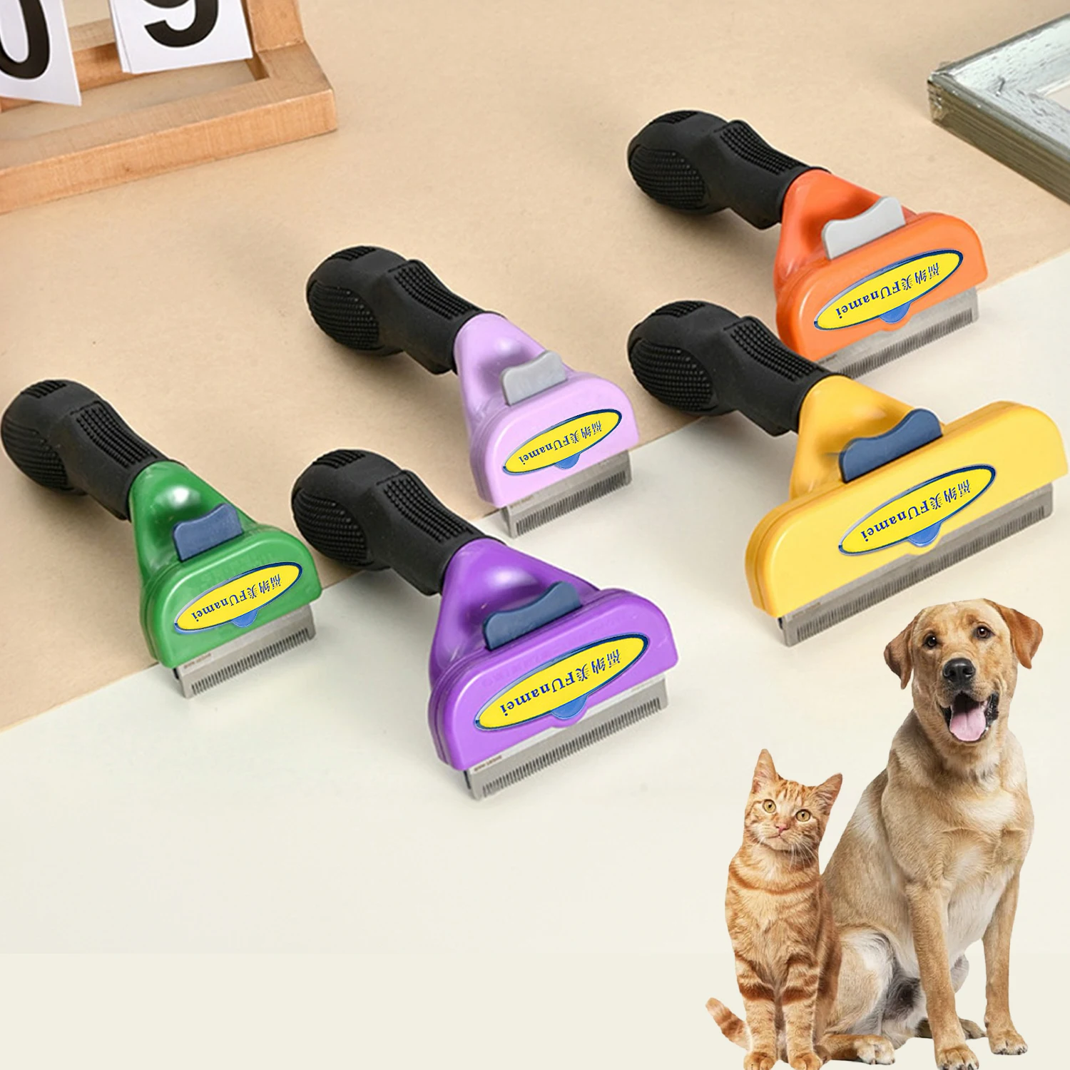 Dog Brush Grooming Accessories Pet Hair Knotting Remover Large Dogs Cat Short Long Hair Anti Lice 1005009555183484