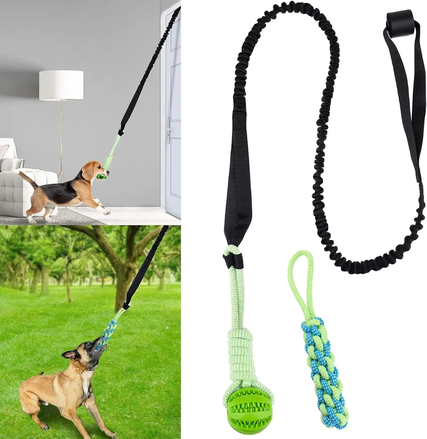 Spring Pole Dog Rope Toys, Dog Interactive Tether Tug of War Toy 1005009562044039