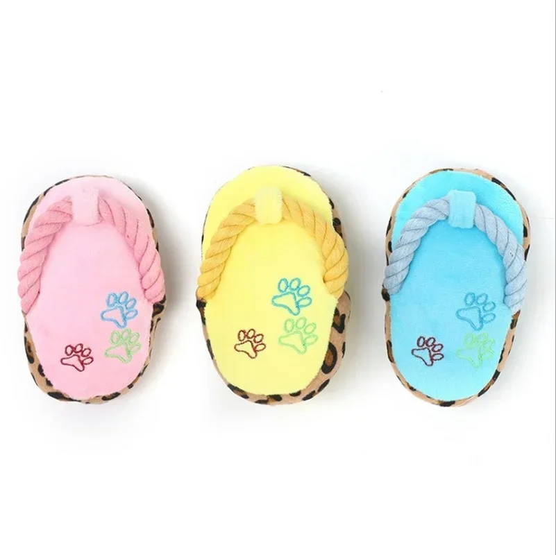 Dogs Toy, Cute Plush Slipper Shape, Squeaky, Chew Play, 1Pcs, Pet Puppy Supplies 1005009567484864